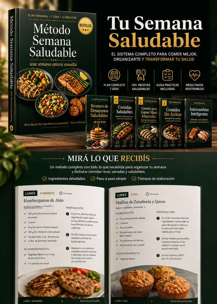 !TODOS LOS METODOS !Semana Saludable + 6 Bonos