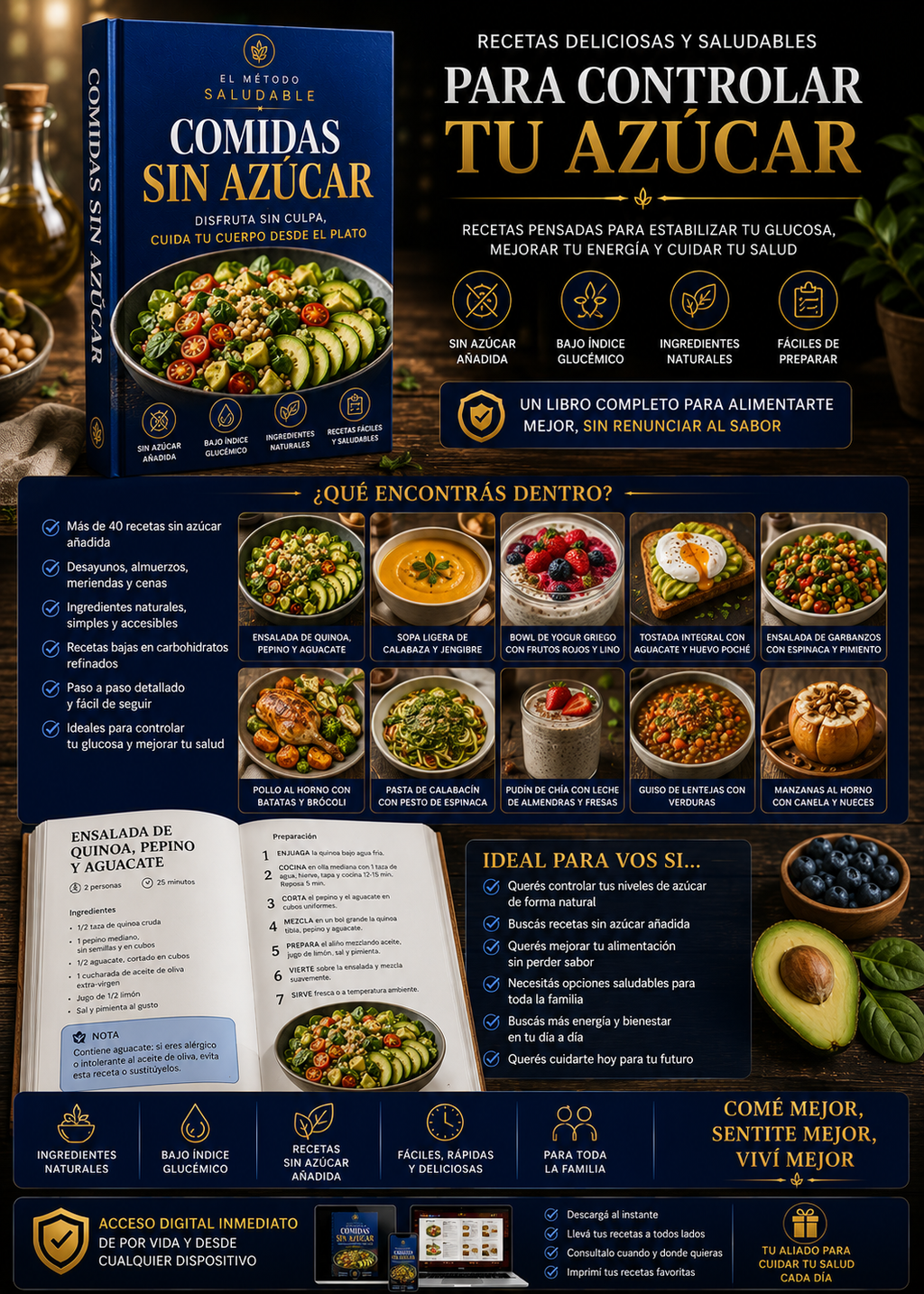 Comidas Sin Azúcar