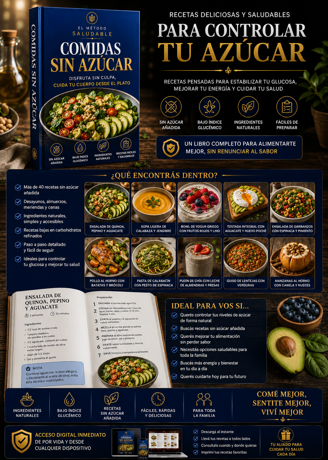 Comidas Sin Azúcar