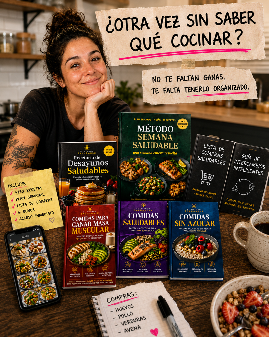 Dejá de improvisar qué comer. Para siempre.